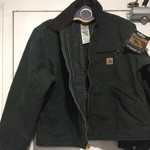 CARHARTT SANDSTONE DETROIT JACKETS SIZE L
